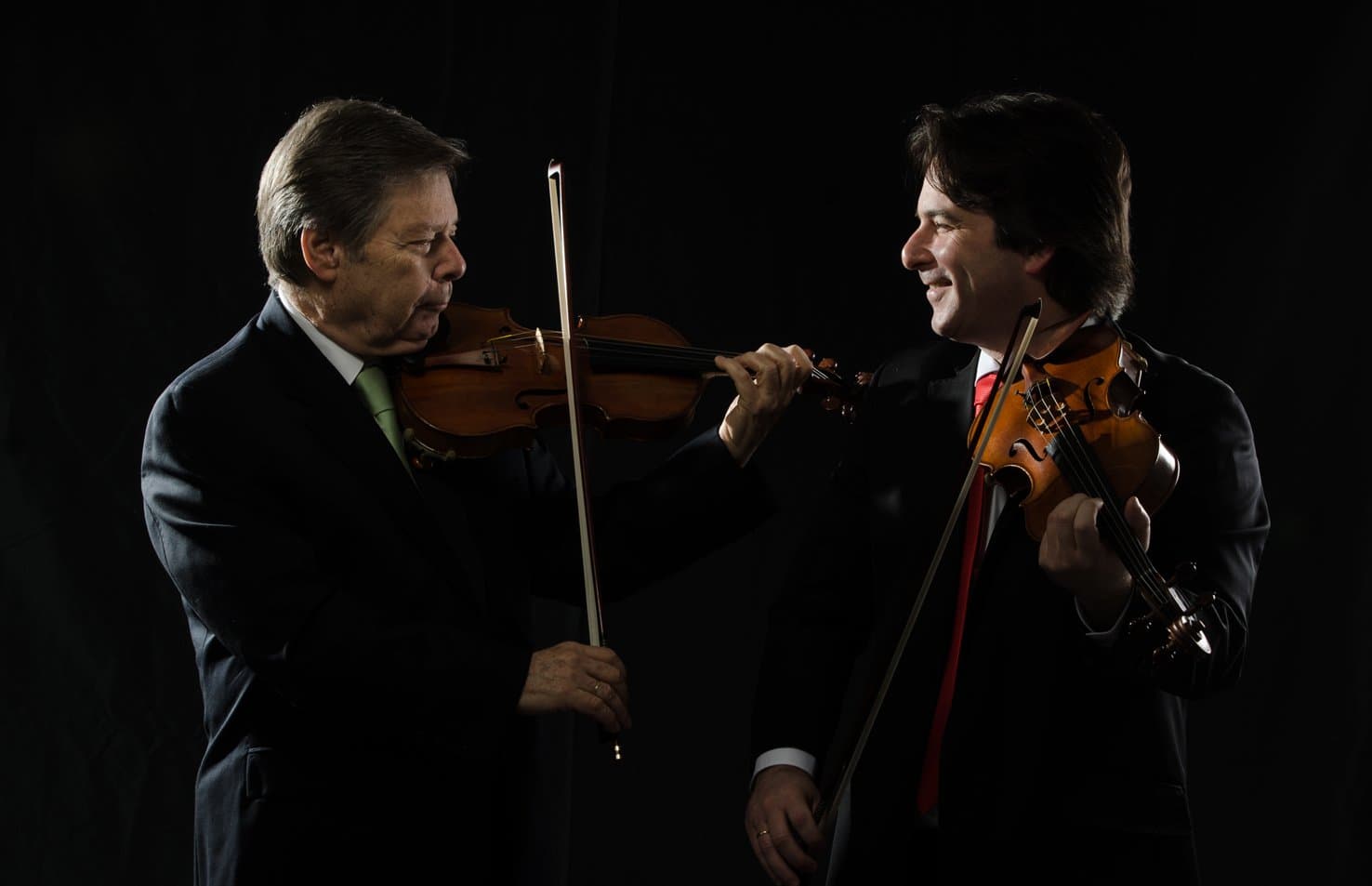 Eyal Kless performing with his father, Yair Kless